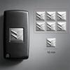 5/10 buc 16mm Metal Aluminiu Styling Auto Autocolante Cheie Telecomandă Pentru C1 DS3 C2 C3 Vts C4 Saxo C4L C5 C6 C8 Xsara C3-XR