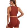 Unterwäsche-Set Yoga-Bekleidungsanzug Damen Fitness Running Anti-Schock Geraffte Sportunterwäsche Sexy Deep U Unterhemd Ohne Stahlring-BH