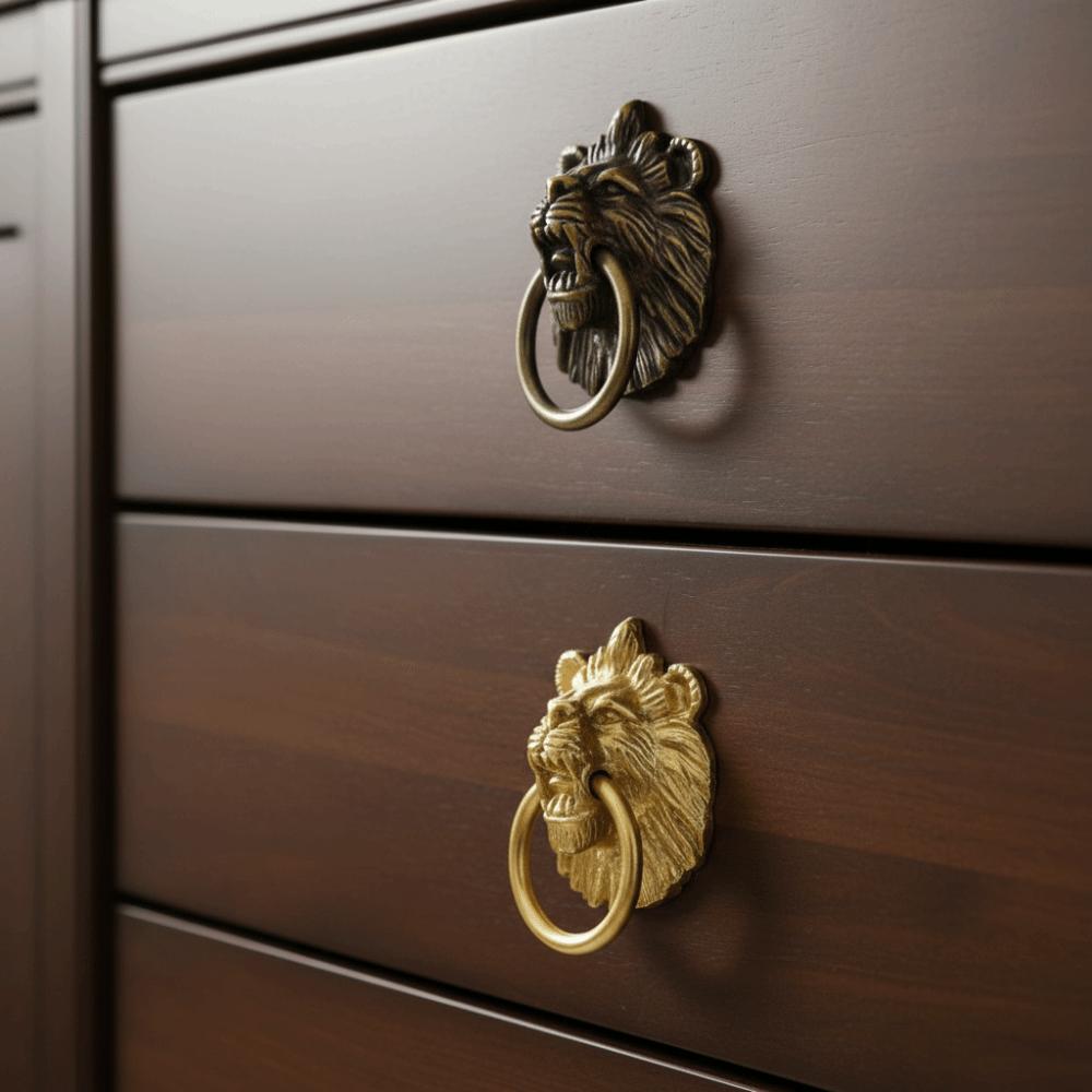 Furniture Hardware Cabinet Door Knobs Retro Wardrobe Drawer Pulls  Dresser