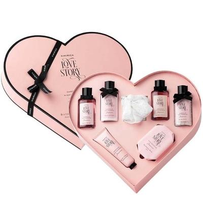 Kimirica Valentýnská dárková sada Love Story Moment for Girlfriend Boyfriend Women & Men| Luxusní sada do koupele a péče o tělo| Samoobslužná dárková sada