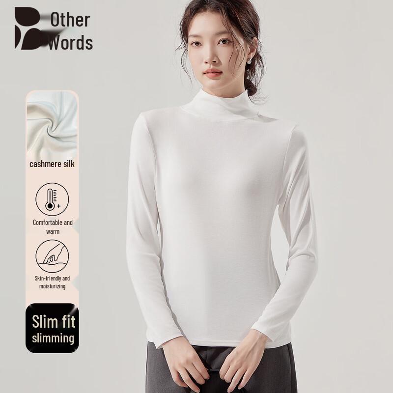 

Женский термобелье-топ с полувысоким воротником из шерсти и шелка XL