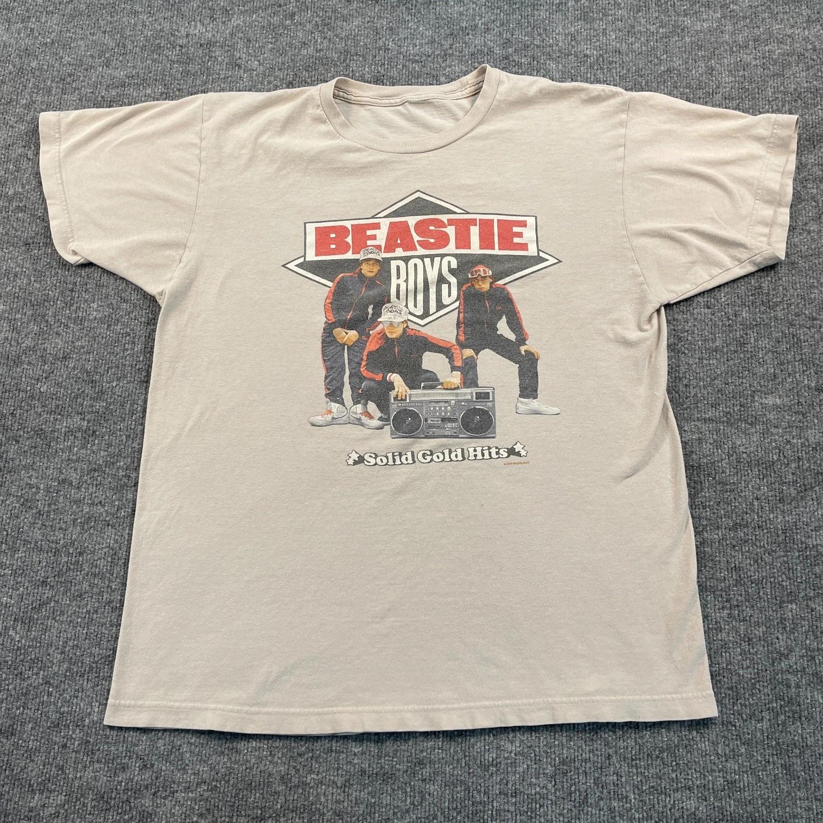 

Vintage 2005 Beastie-Boys Solid-Gold-Hits Hip-Hop Shirt Medium 20x26 Gray M