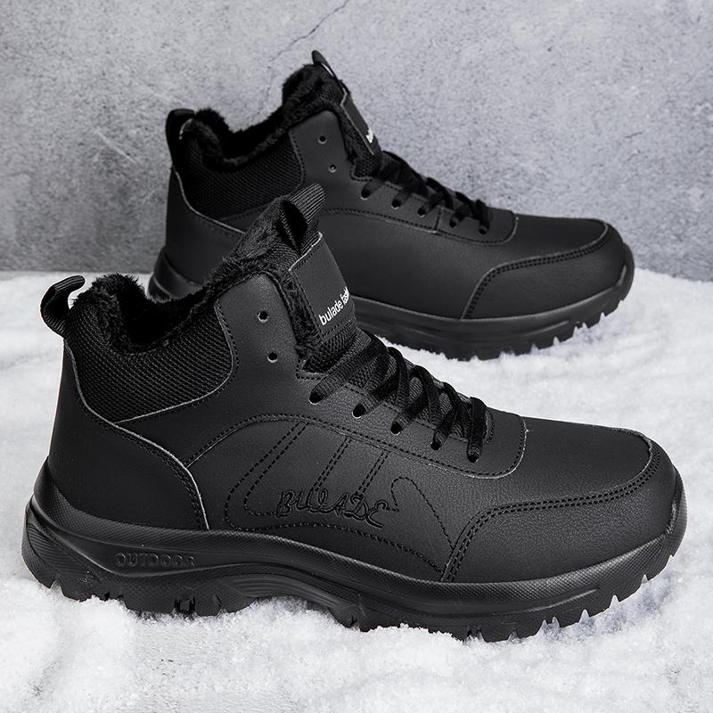 

TUINANLE Men s Winter High-Top Snow Boots: Cotton, Outdoor, Casual, Ideal for Walking & Suitable for Male Hiking Boots 39 чёрный