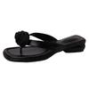 French Retro Exquisite Flower Cover Toe Cool Slippers Women's 2025 Summer New Wear Versatile Sandals Flip-flops