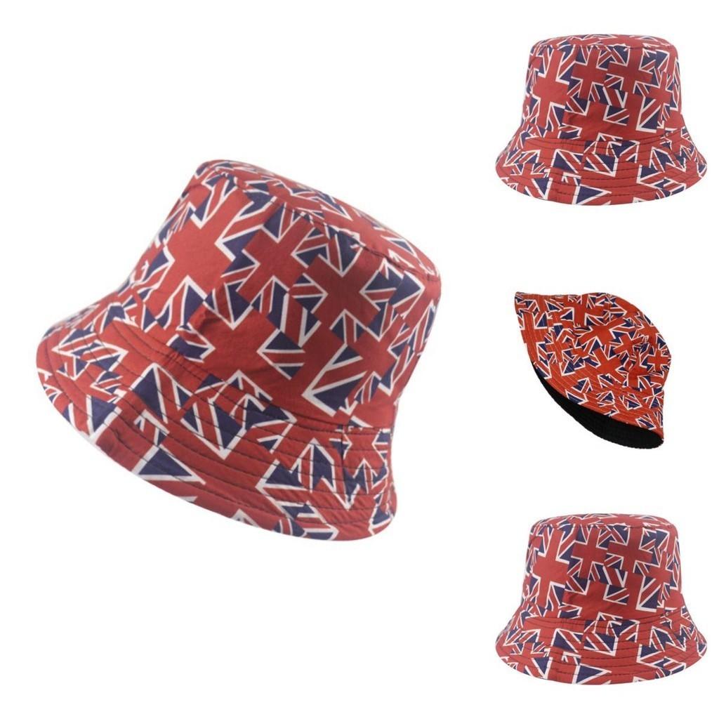 British Flag Reversible Bucket Hat Sun Protection For Outdoor Activities