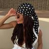 90cm Dot Print Square Scarf Dot Pattern Silk Scarf New Head Wraps  Women