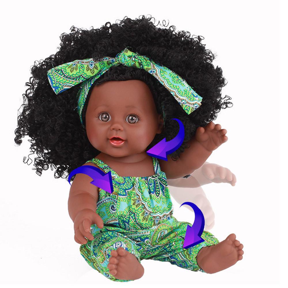 (H0826)Black Girl Dolls Africké americké panenky na hraní Živé 12palcové panenky na hraní pro miminka