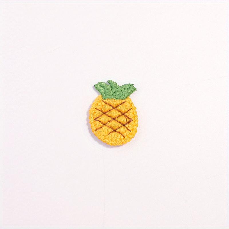 10PCS Lovely Fruit Embroidery Cloth Patch Lace Patch Hairpin Decorative Accessories Clothing Embroidery Decal Fruit Cloth Patch