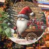 Christmas Decoration Sign,indoor Hanging decorations,2D Flat Wooden Products with Christmas Dwarf pattern,Christmas Gifts for Friends and Family