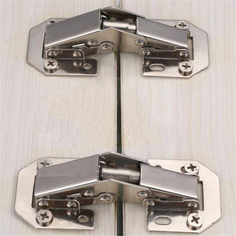 1/3/5pcs Cabinet Hinge 90 Degree No-Drilling Hole Cupboard Door Hydraulic Hinges Soft Close With Screws Furniture Hardware