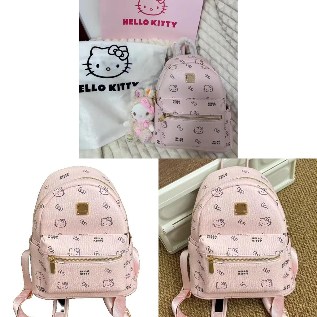 Dívčí batoh Hello Kitty z PU materiálu pro běžné cestování a do školy