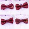 Bow Tie Wedding Male, Korean Groom Wedding Best Man Men British Bow Tie Burgundy Bow Red Bow Tie