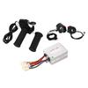 48V 500W Electric Bicycle Throttle Controller Kit Stable Electric Bike Controller Handlebar Kit with Headlight