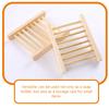 10 Stück Geschirr Holz Seifenhalter Groß Ohne Bohren Abtropfgestell Badezimmer Holz Natur Halter Dusche Aufbewahrung Tablett Box