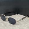 New Korean Style Personalized Hip-hop Oval Frame Sunglasses Trendy Niche Fashion Outdoor Pography UV Resistant Sunglasses