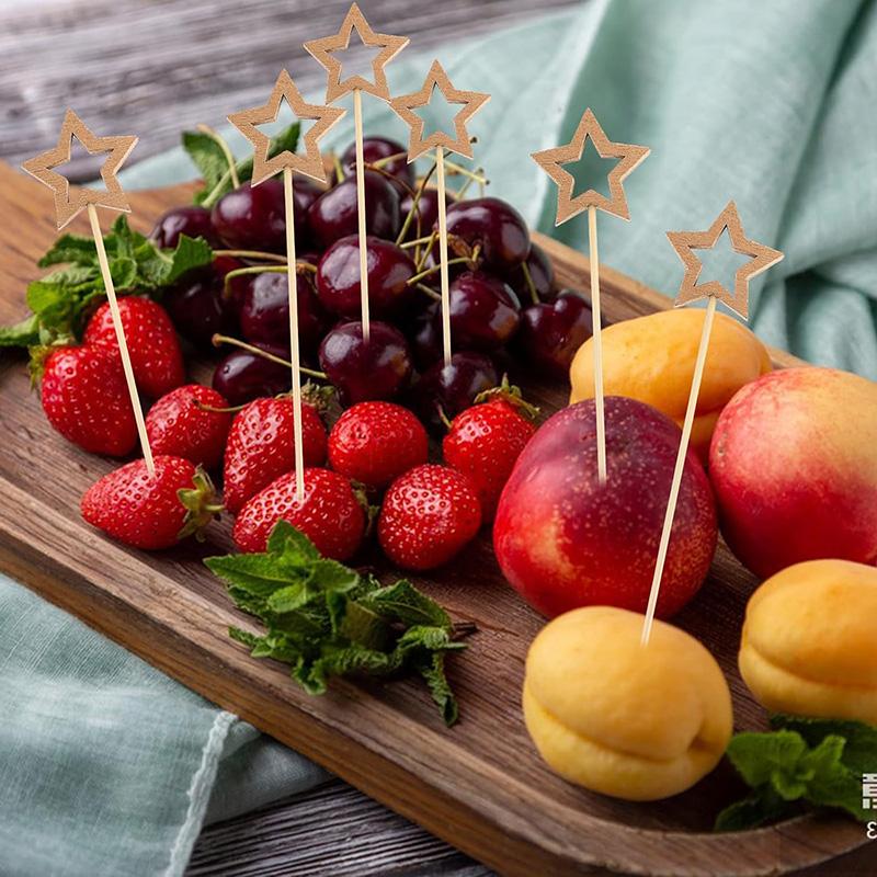 Party Disposable Tableware Wooden Fork Spoon Chopsticks Plastic Straw Fruit Sticks Festival Gathering Supplies for Guest TMZ