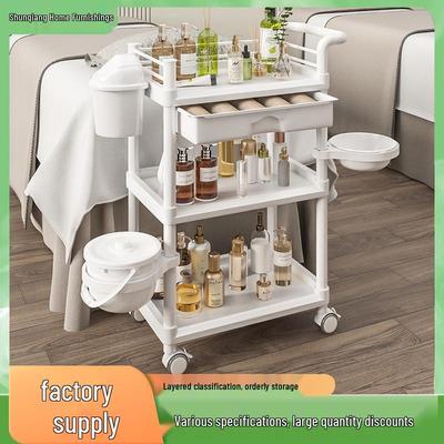 Multi-Layer Salon Cart for Beauty, Nail, Hair, Eyelash Tools Organization