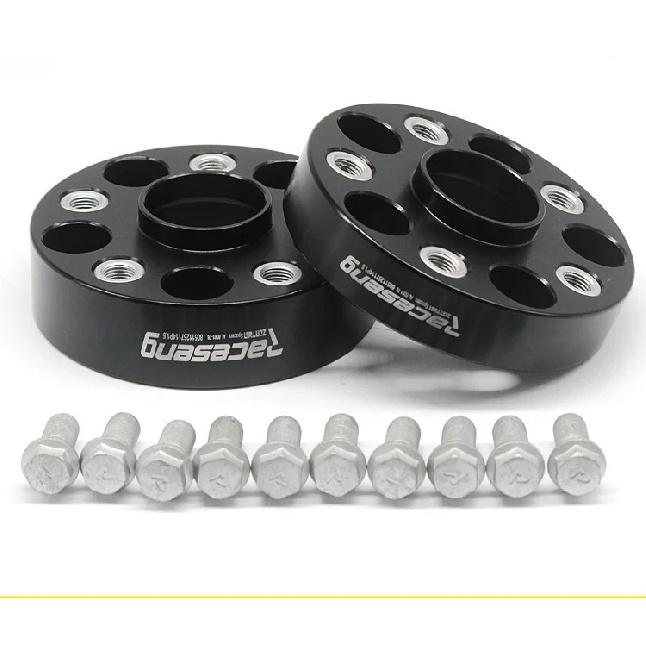 2Pieces 25/30/35mm 5x108 65.1mm Wheel Spacer Adapters 5 lugs suit for Volvo Peugeot Universal Car M12x1.5 12x1.25 14x1.5