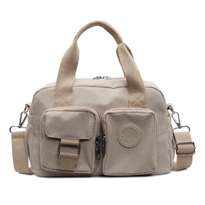 Japanese Handbag 2025 New Fashionable Versatile Nylon Cloth Shoulder Oblique Span Bag Casual Simple Commuter Pillow Bag