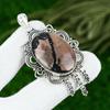 Mothers day Deal 925 Silver Rhodonite Gemstone New Heart Chakra Pendant Jewelry