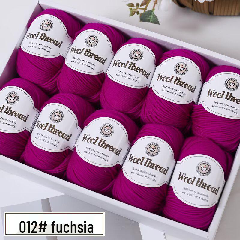 Wool Blend Yarn Ball - Medium Thickness for DIY Knitting Projects