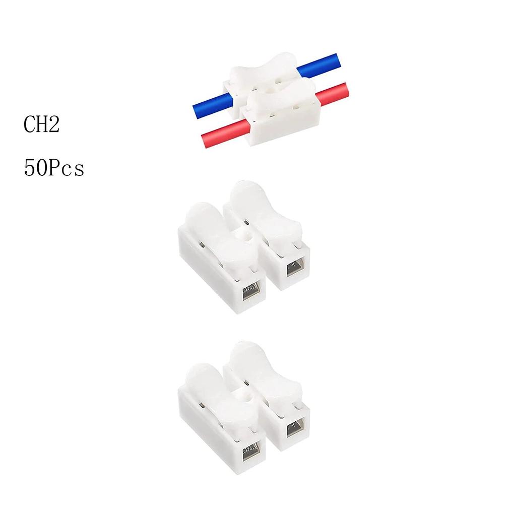 20/50 szt. CH1 CH2 CH3 Szybkozłączka Blok zaciskowy sprężynowy do łączenia przewodów do taśmy LED