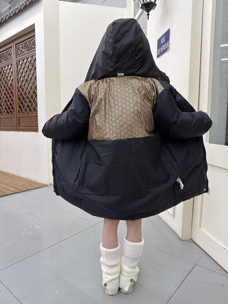 Girls' Long Hooded Winter Jacket with Graphene Heat Technology