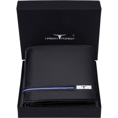 Men Casual, Formal, Travel Black Genuine Leather RFID Wallet  (3 Card Slots)