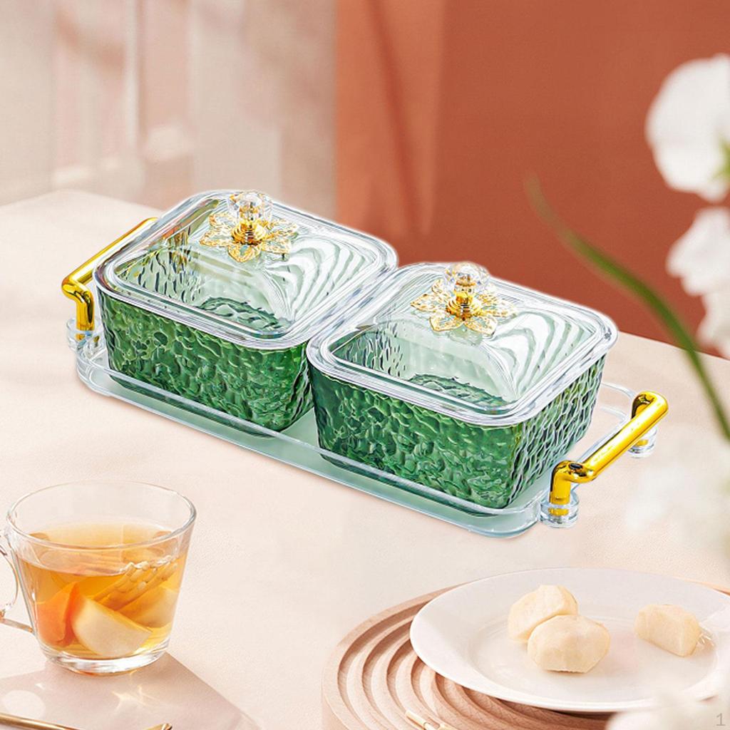 Dried Fruit Plate Cookie Jar Multifunctional Decorative Candy Bowl Spice Jars for Countertop Dining