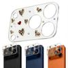 Diamond 3D Heart Glass Camera Protector Clear HD Anti Scratch Lens Film Shockproof Full Cover for iPhone 17 Pro Max 17Pro