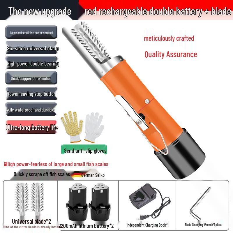 Fully Automatic Electric Fish Scaler & Scale Remover Tool