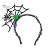 Lightweight Festival Headgear Halloween Spider Web Headband, Black Lace Choker Collar with Rose, Wizard Costume Headband Accessory for Women