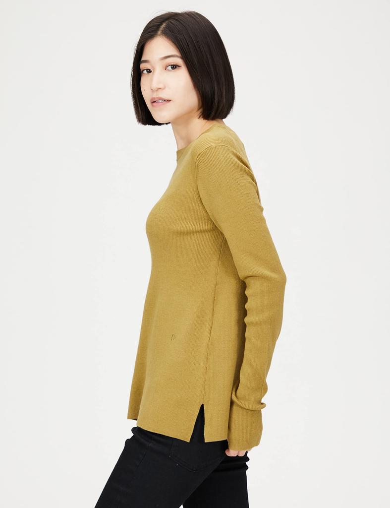 Mila Owen Crew Neck Rib Knit 09WNT224136 CML 1 Women's
