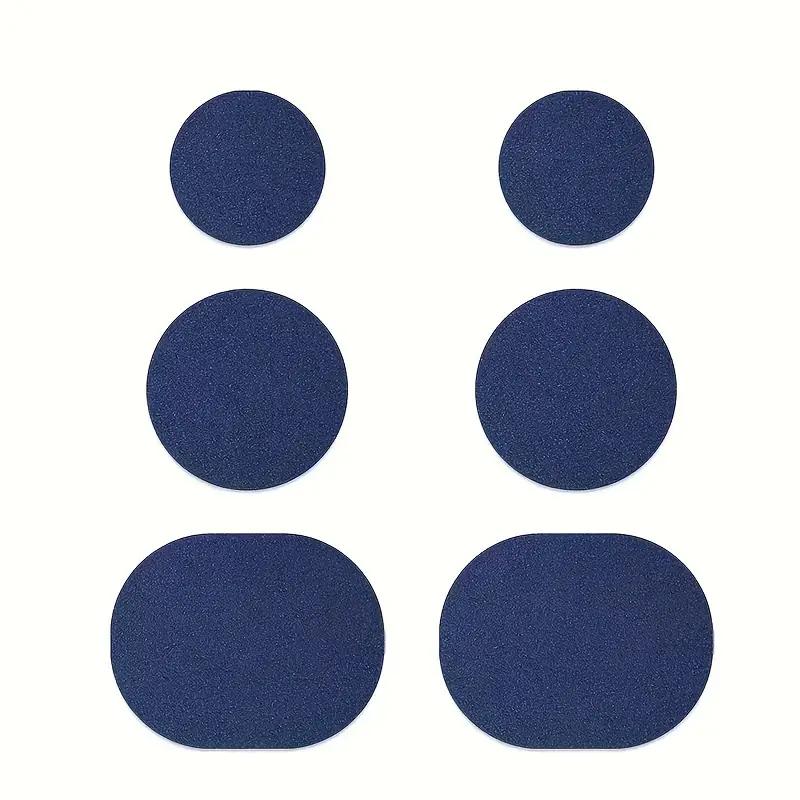 

6/60 шт. Самоклеящиеся заплатки для обуви для ремонта повреждений боковых частей обуви, ремонта дыр в подкладке и заплатки от износа на пятке спортивной обуви 6pcs/set синий