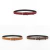 Classic Leather Womens Belt With Alloy Buckle For Casual And Office Wear