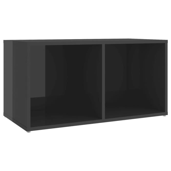 VidaXL TV Stand Glossy Grey 72x35x36.5 Cm Particleboard
