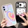 Fashion Love Hearts Print Case For iPhone 17 Pro Max Case iPhone 16 15 14 13 Pro Max 11 17e 16e Shockproof Bumper Soft Cover