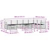 Outdoor Sofa Set 9 pcs Natural Solid Acacia Wood