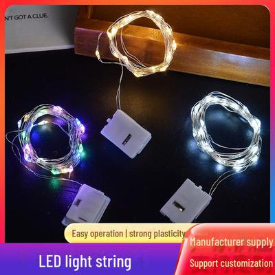 Mini White LED Copper Wire String Lights - Starry Sky Decorative Lantern for Cakes & Bouquets