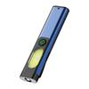 LED Keychain Flashlight With Magnet Clip Portable Rechargeable Lamp Waterproof Outdoor Warning Torch UV Light S7T9