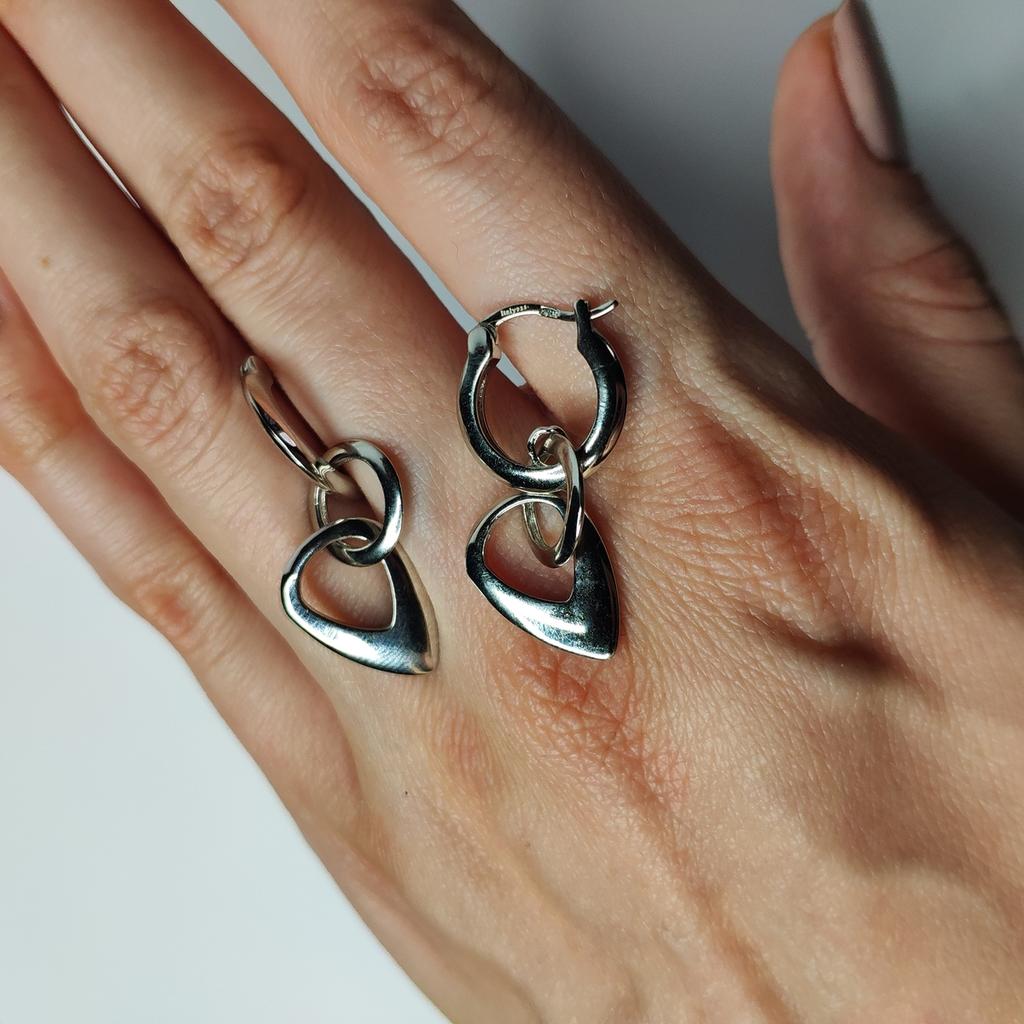 Silver Earrings Without Stones (2130581)