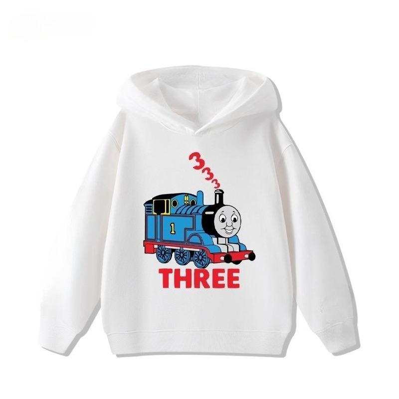 Thomas die kleine Lok Zeichentrick Kinder-Hoodies für Jungen und Mädchen, Neu Herbst und Winter Warm, Bequeme und Weiche Hoodies