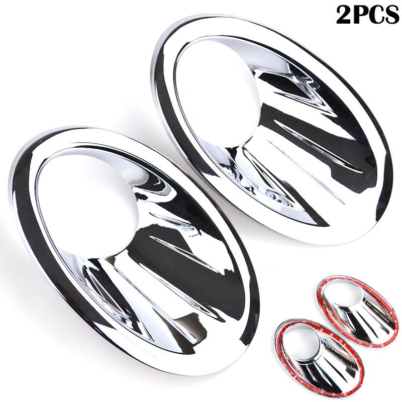 For Nissan Qashqai / +2 / Dualis 2010 2011 2012 2013 Chrome Front Fog Light Lamp Cover Protector Molding Bezel Trim Car Styling