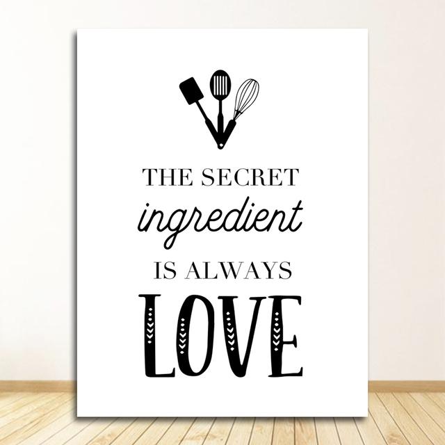 

Картина для кухни, настенные художественные фотографии, декор, украшение для кухни, типографика, цитаты, постеры и принты, черный, белый цвет, холст 21cm×30cm NoFrame