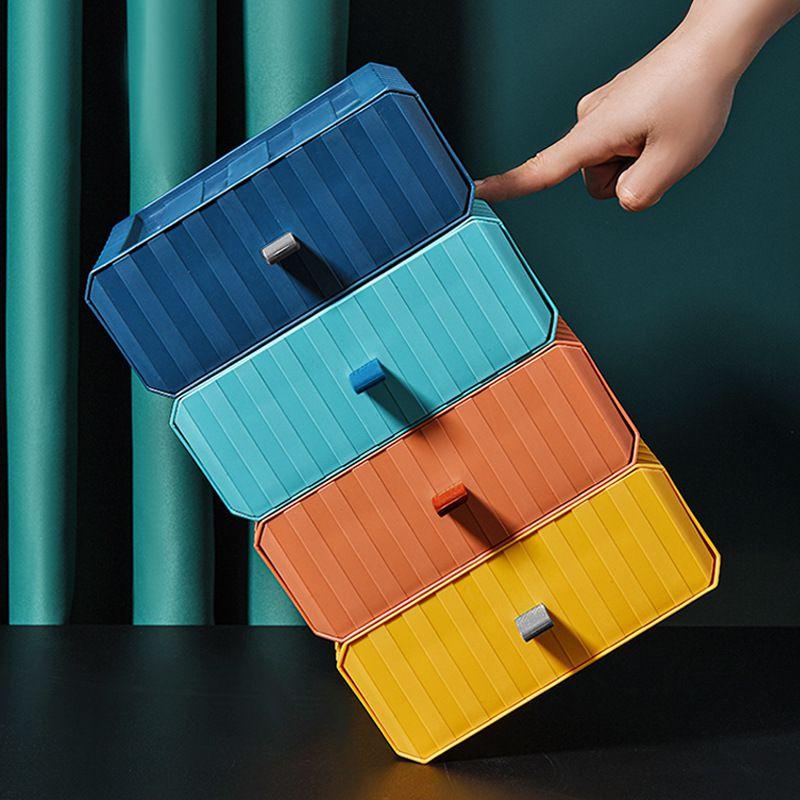 Durable Desktop Organizer Storage Box With Mini Drawer For Cosmetics And More