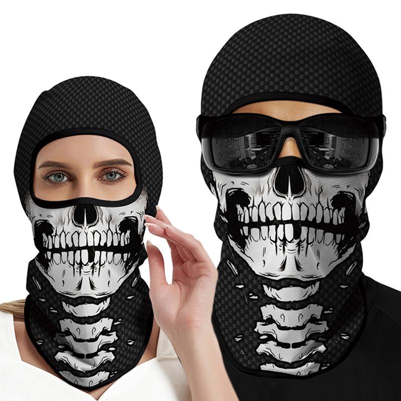Summer Sunscreen Headgear For Men And Women Outdoor Motorcycle Riding Helmet Lining Headgear Fishing Funny Face Gini Face Mask
