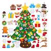 Felt Christmas Tree Set Children Activity Craft With String Lights Felt Christmas Tree With 40 Pieces Detachable Ornaments