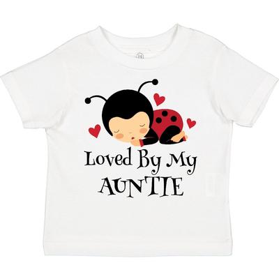 Inktastic Loved By My Auntie Ladybug Toddler T-Shirt Aunt Niece Nephew Kids Cute