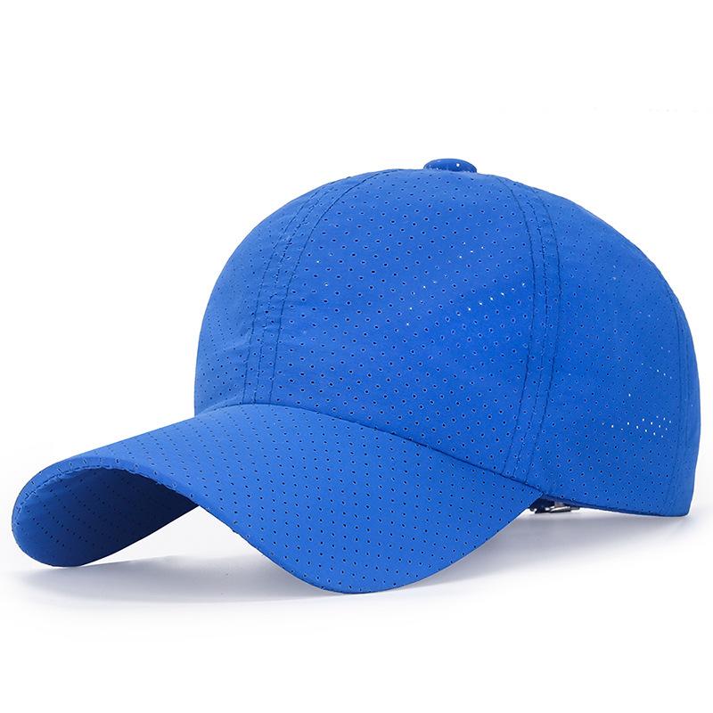 Wholesale Men Women Summer Baseball Cap Quick Drying Hats Unisex Breathable Sport Pure Color Snapback Hat Bone Baseball Hat