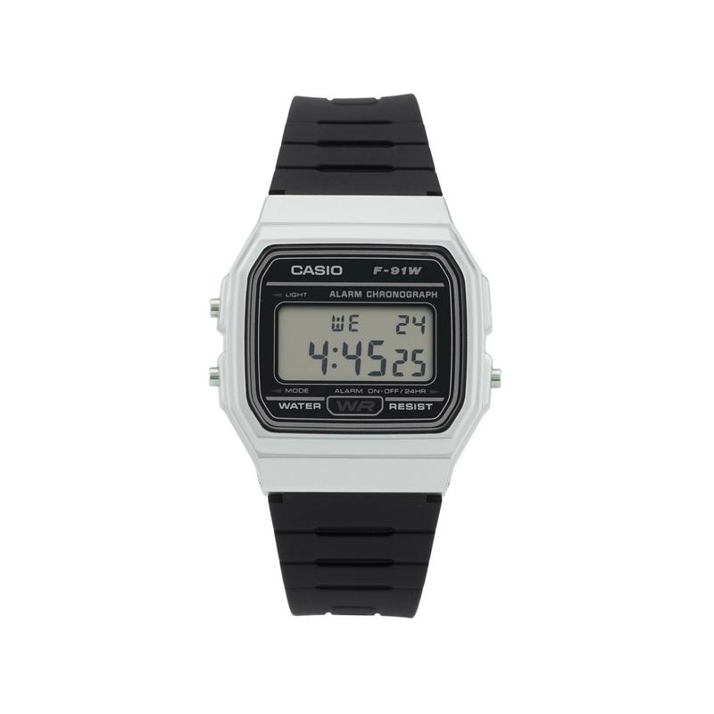 

Casio VINTAGE Series - Square Fashion Sports Simple Retro Quartz Movement Resin Strap Japanese and Korean Watch Men s Watch Black Dial F-91WM-7ADF чёрный